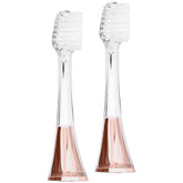 Supersmile Zina45â„¢ Sonic Pulse Toothbrush Chrome Rose Gold Replacement Heads (2 pack)