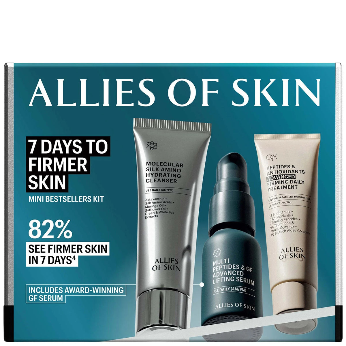 Allies of Skin 7 Days to Firmer Skin Anti Aging Skincare Kit (Worth $100.00)
